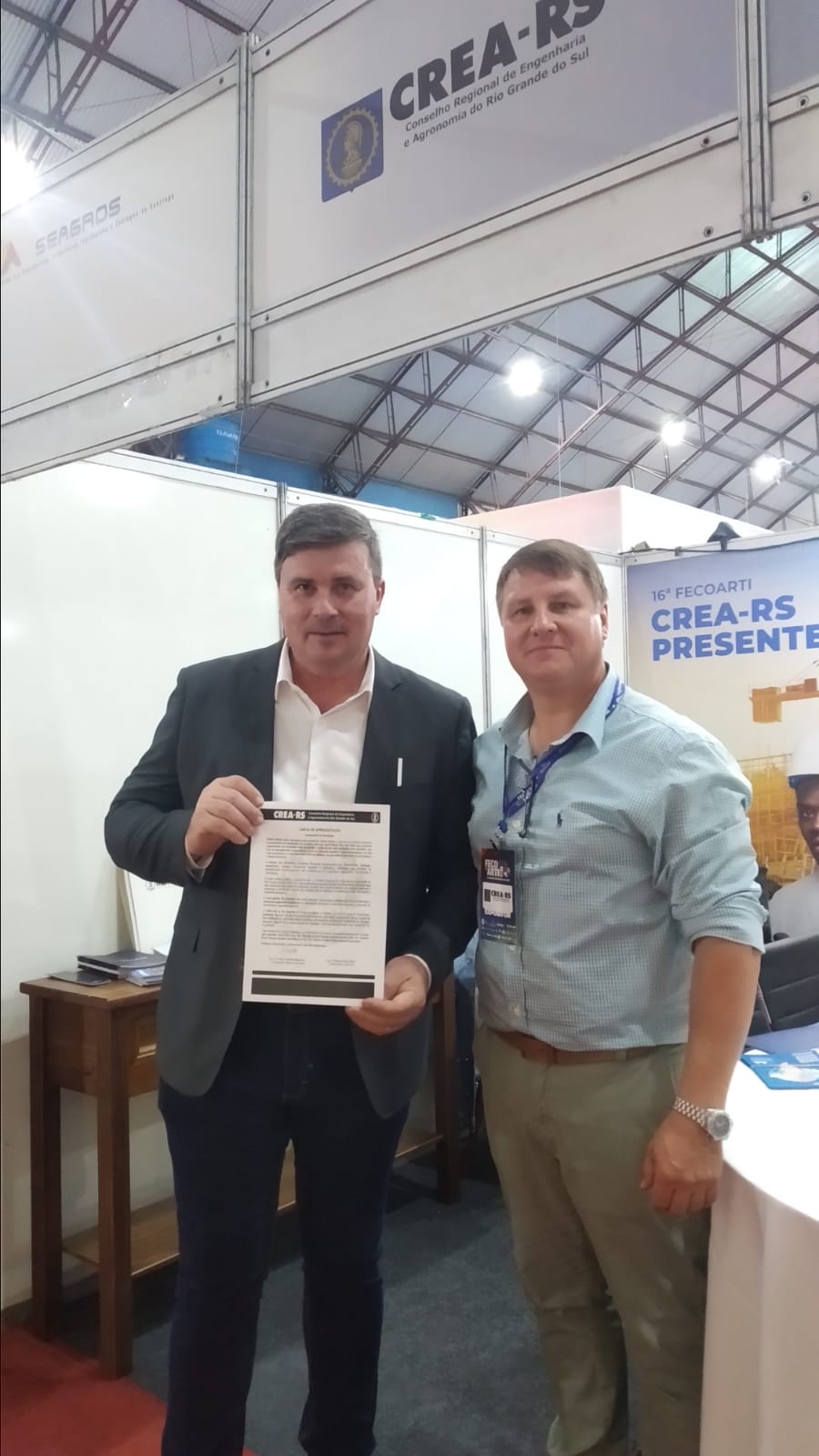 Prefeito de Jaguari e o inspetor Steiner